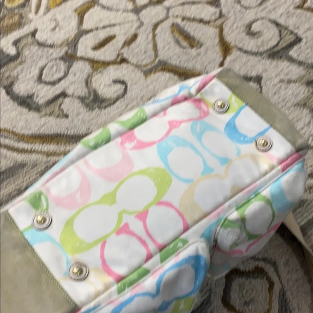 💕 Coach medium authenticate multicolor travel bag - Picture 15 of 15